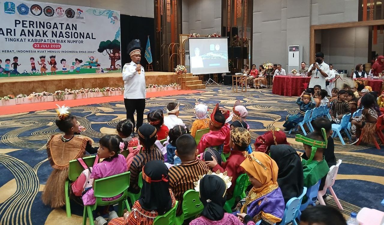 Bupati Mansnembra: Peringatan HAN Momen Meningkatkan Perhatian ke Anak-Anak